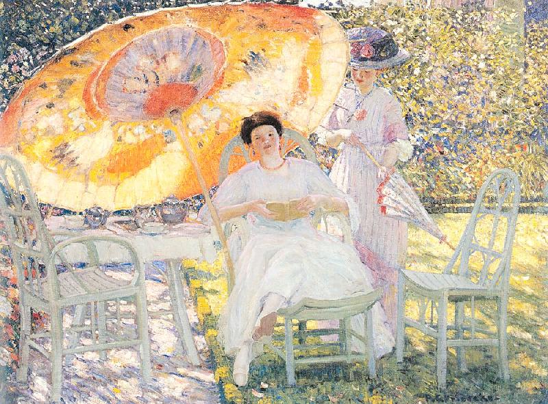 Frieseke, Frederick Carl The Garden Parasol